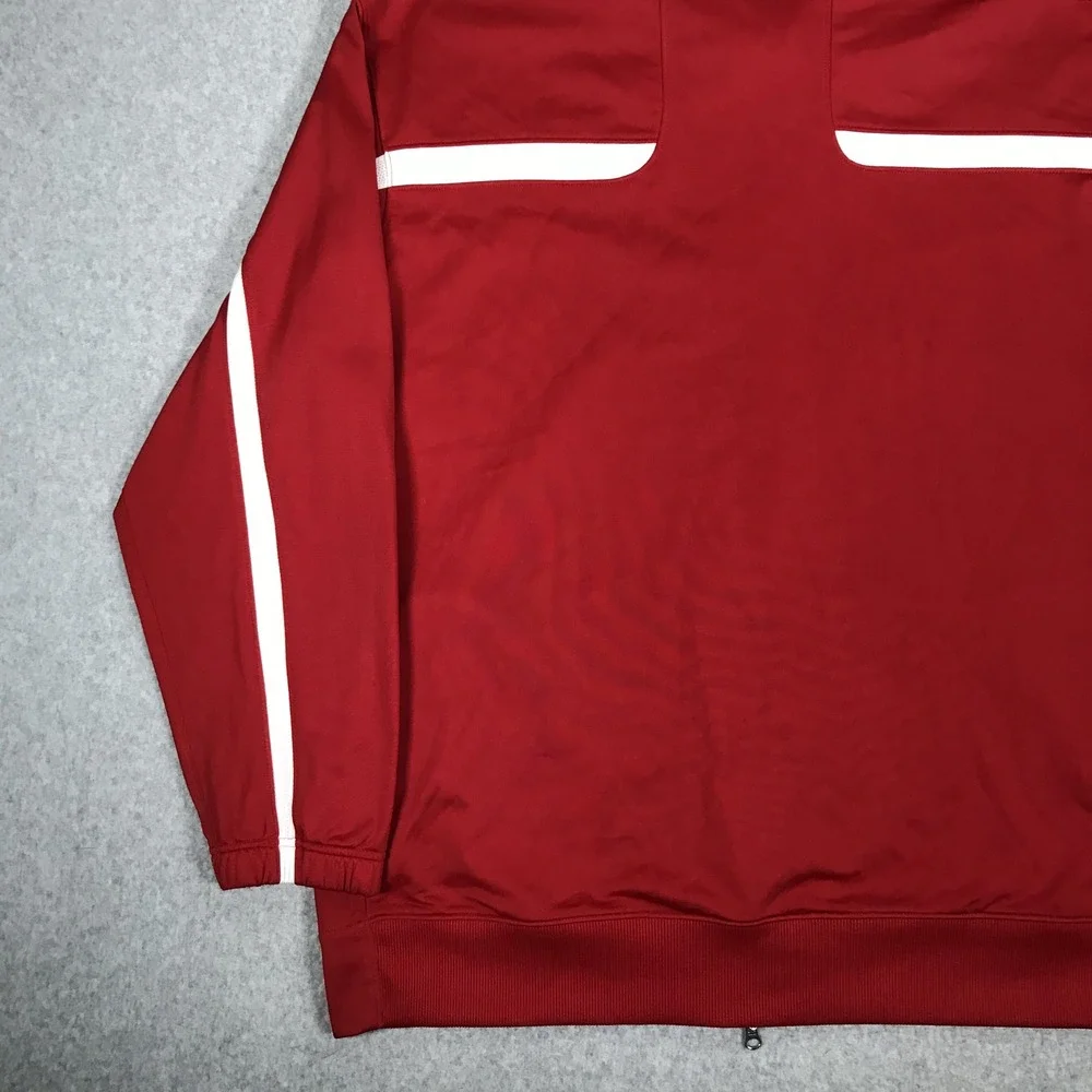 Jordan Jacket Mens XXL Red White Full Zip Jumpman Track Mock Neck